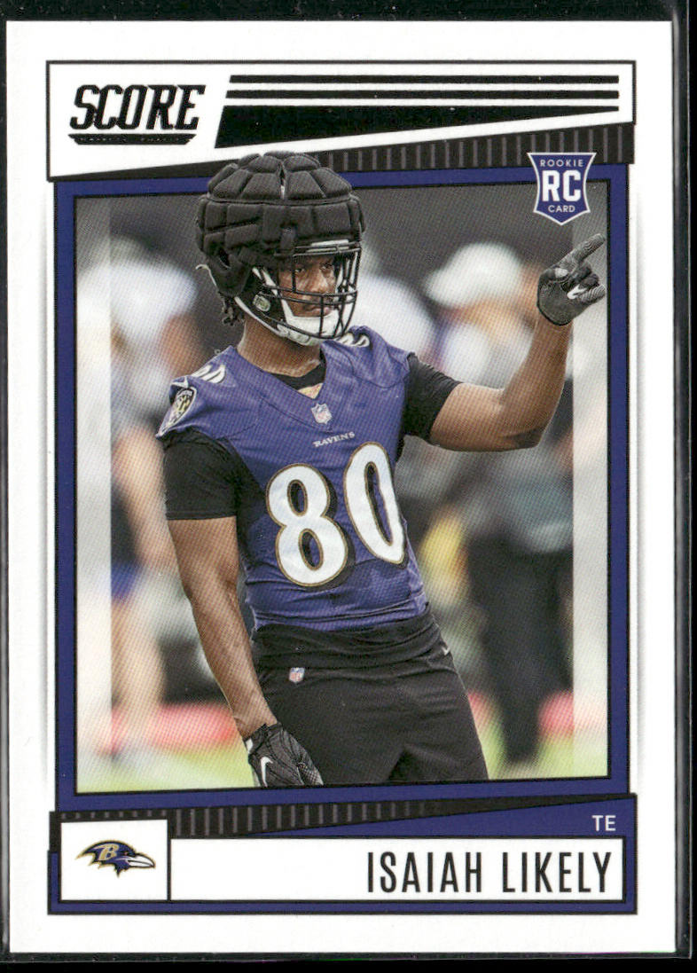Isaiah Likely 2022 Score #372 RC Baltimore Ravens