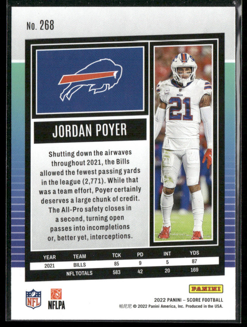 Jordan Poyer 2022 Score #268 Buffalo Bills