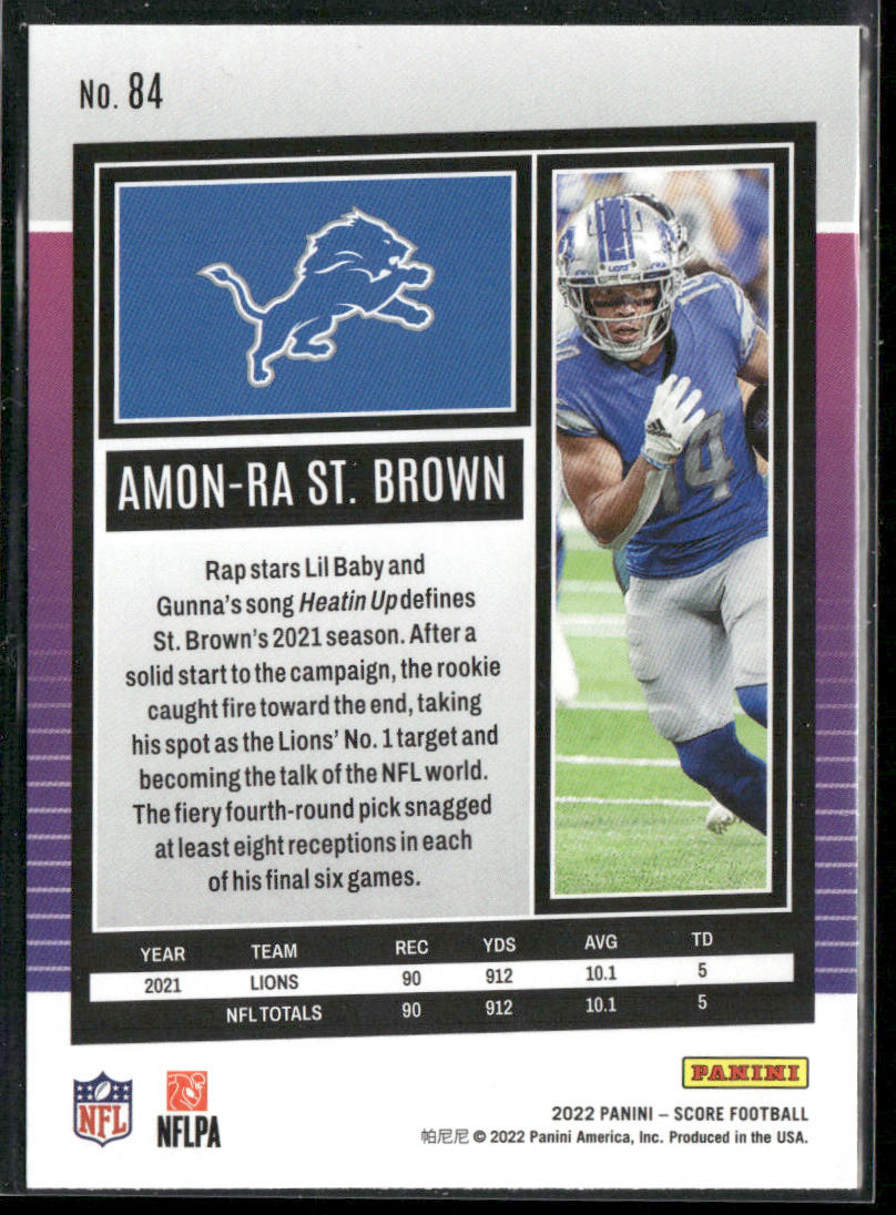 Amon-Ra St. Brown 2022 Score #84 Detroit Lions