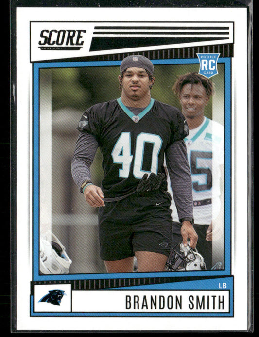 Brandon Smith 2022 Score #353 RC Carolina Panthers