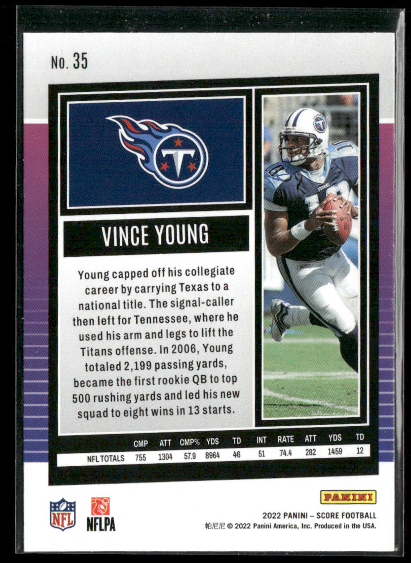 Vince Young 2022 Score #35 Tennessee Titans