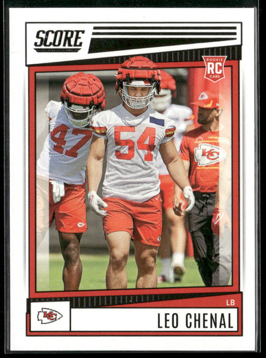 Leo Chenal 2022 Score #354 RC Kansas City Chiefs