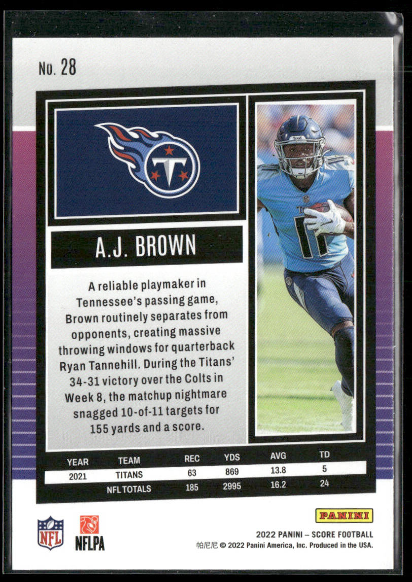A.J. Brown 2022 Score #28 Tennessee Titans