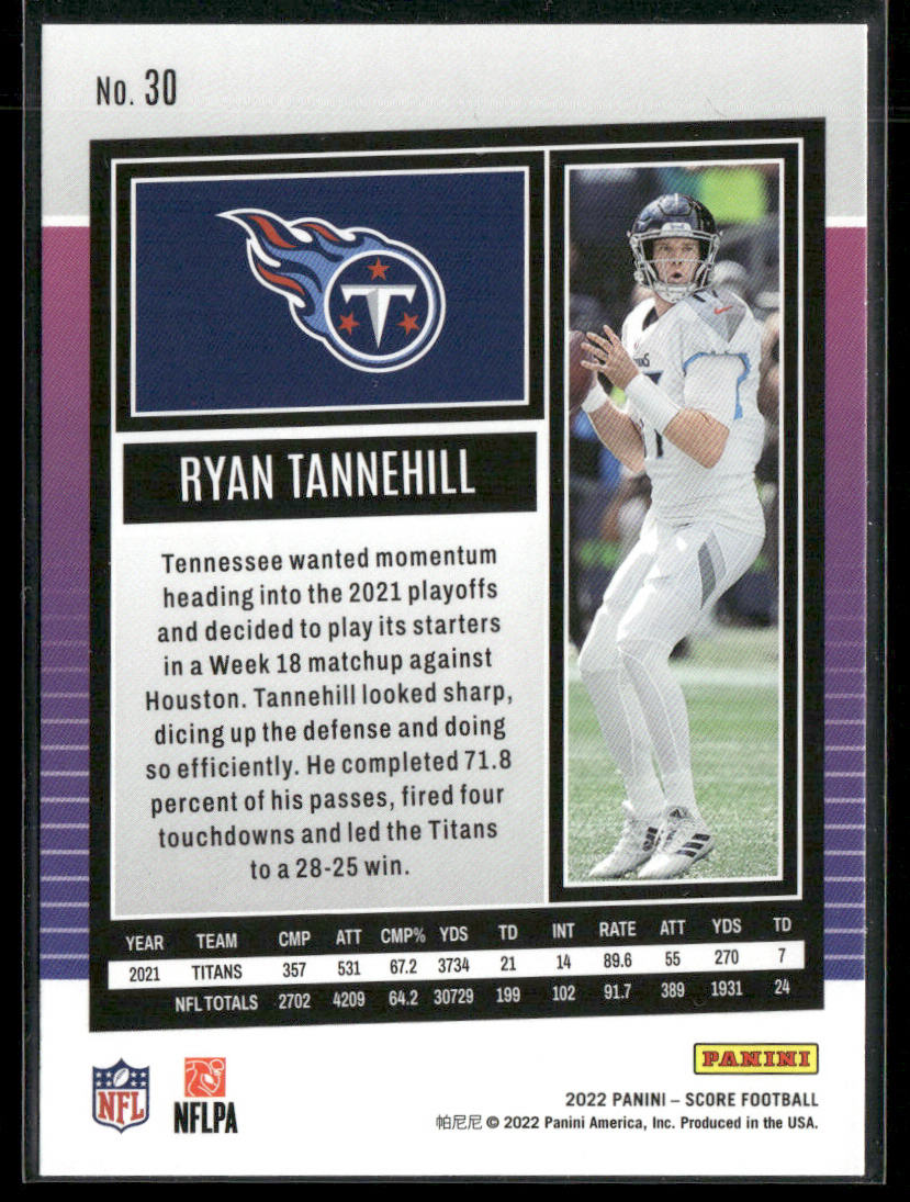 Ryan Tannehill 2022 Score #30 Tennessee Titans