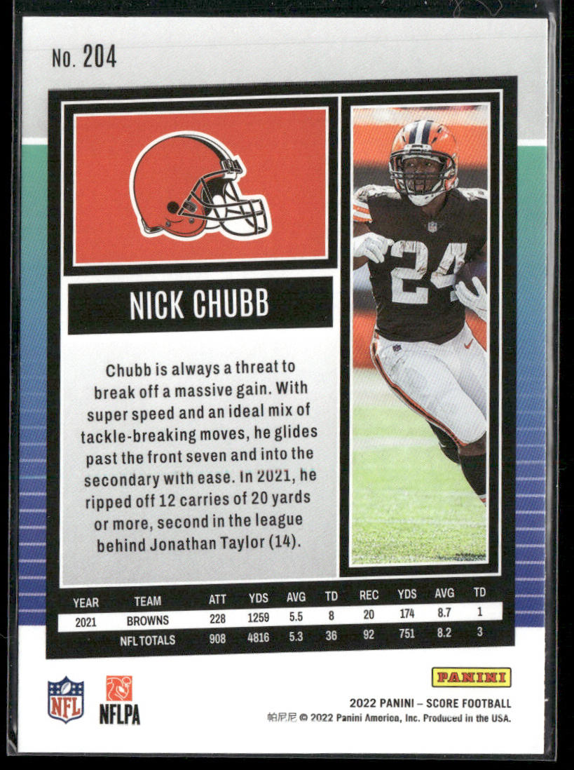 Nick Chubb 2022 Score #204 Cleveland Browns