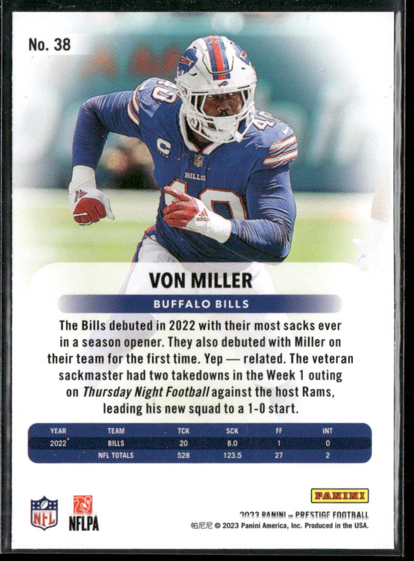 Von Miller 2023 Panini Prestige #38 Buffalo Bills