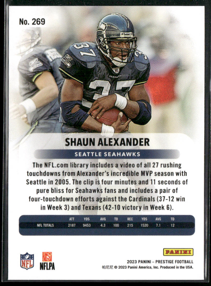 Shaun Alexander 2023 Panini Prestige #269 Seattle Seahawks