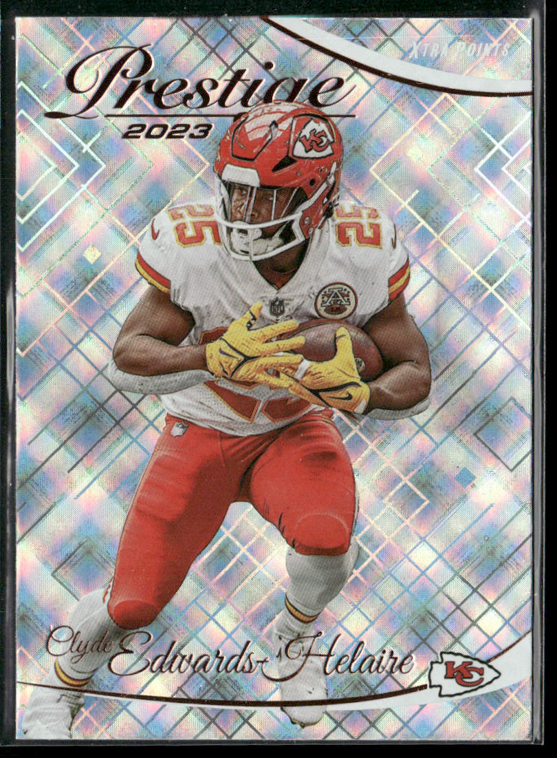 Clyde Edwards-Helaire 2023 Panini Prestige Xtra Points Diamond #144 Chiefs