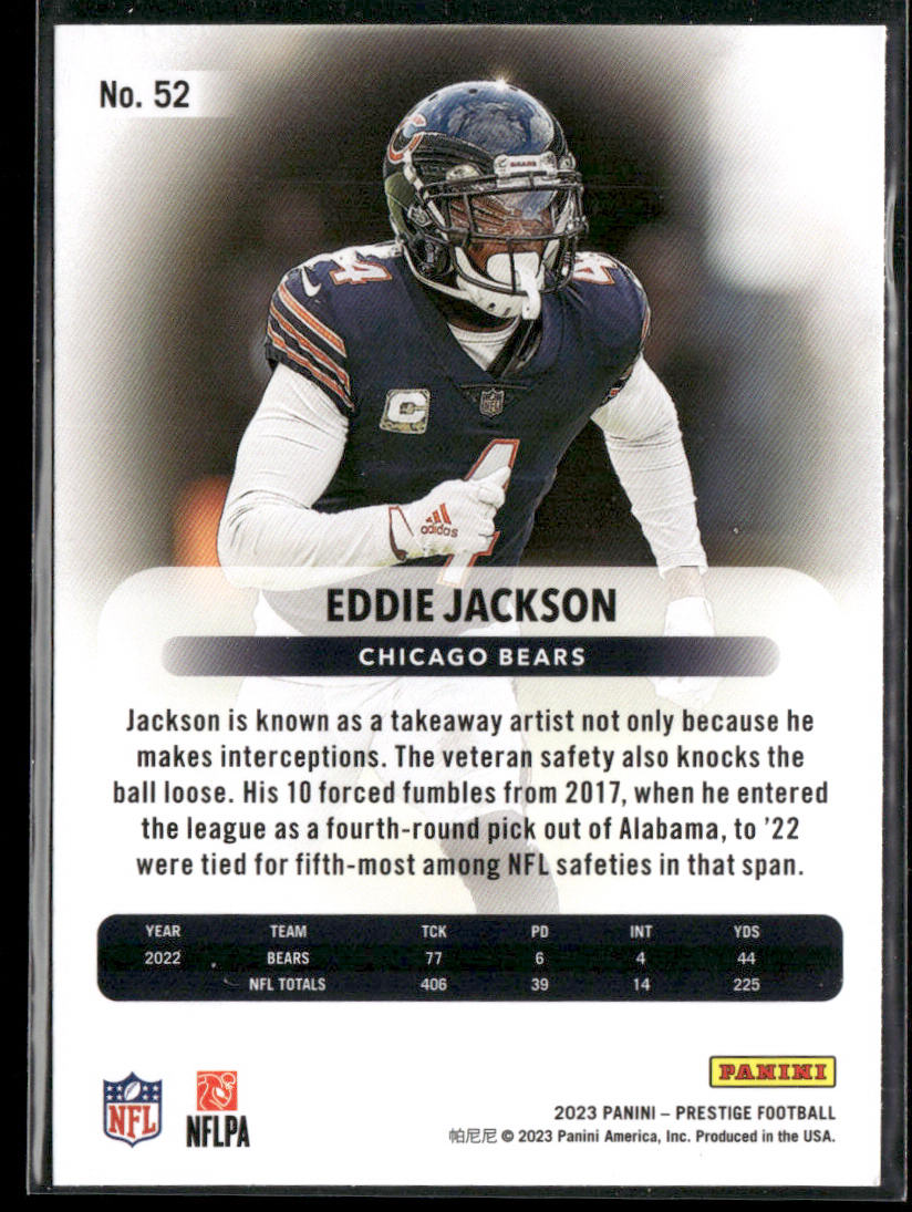 Eddie Jackson 2023 Panini Prestige #52 Chicago Bears