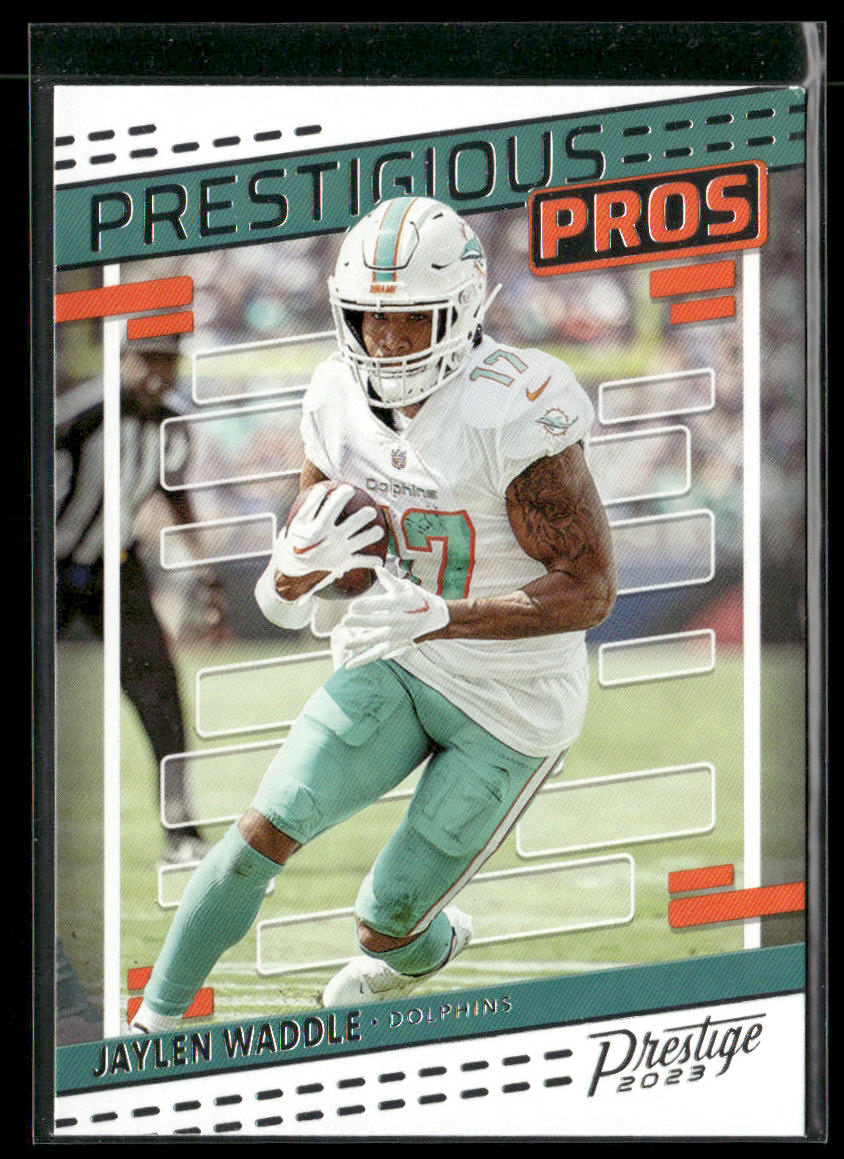 Jaylen Waddle 2023 Panini Prestige Prestigious Pros #PP-14 Miami Dolphins