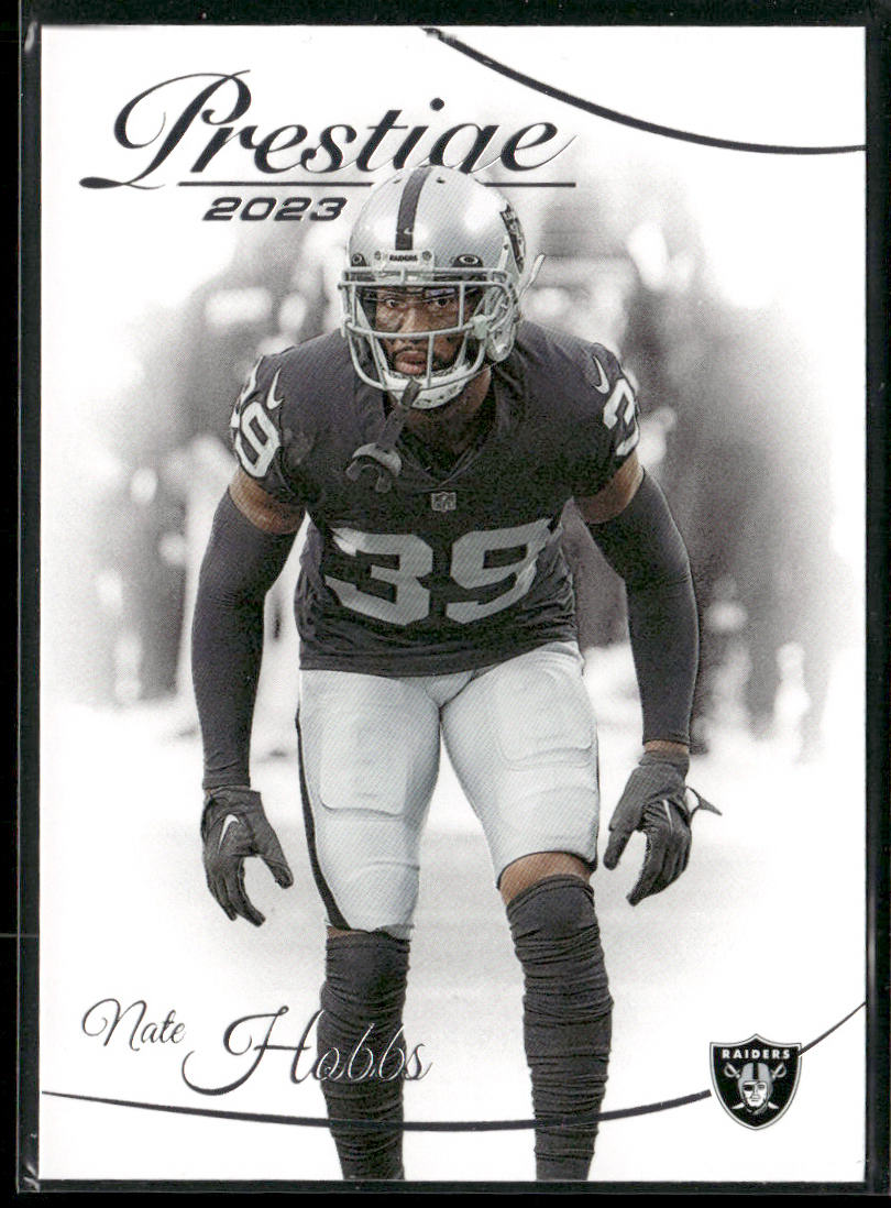 Nate Hobbs 2023 Panini Prestige #158 Las Vegas Raiders