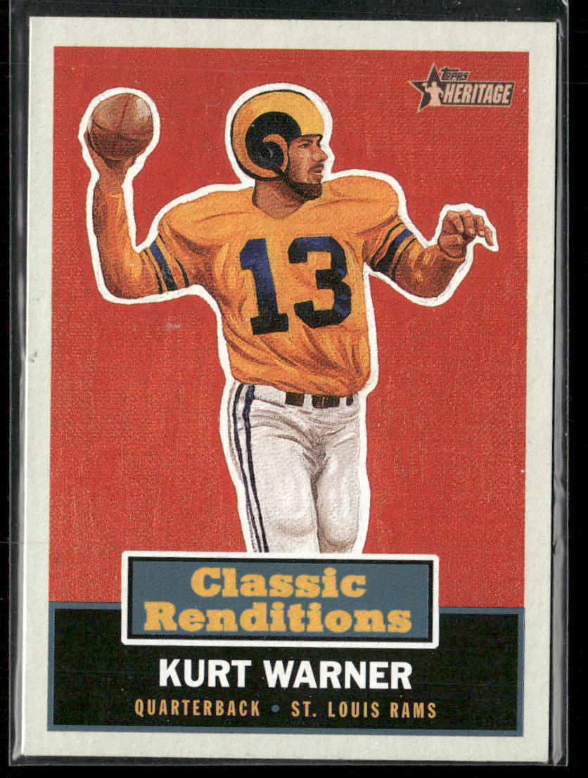 Kurt Warner 2001 Topps Heritage Classic Renditions #CR6 St. Louis Rams