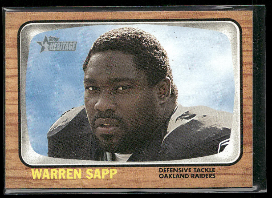 Warren Sapp 2005 Topps Heritage #178 Oakland Raiders