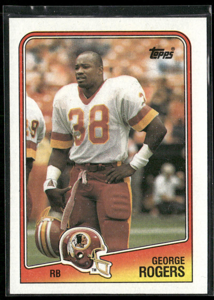 George Rogers 1988 Topps #9 Washington Redskins