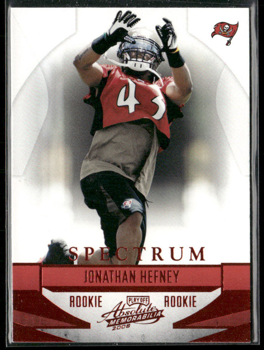 Jonathan Hefney 2008 Playoff Absolute Memorabilia Spectrum Red #195 RC