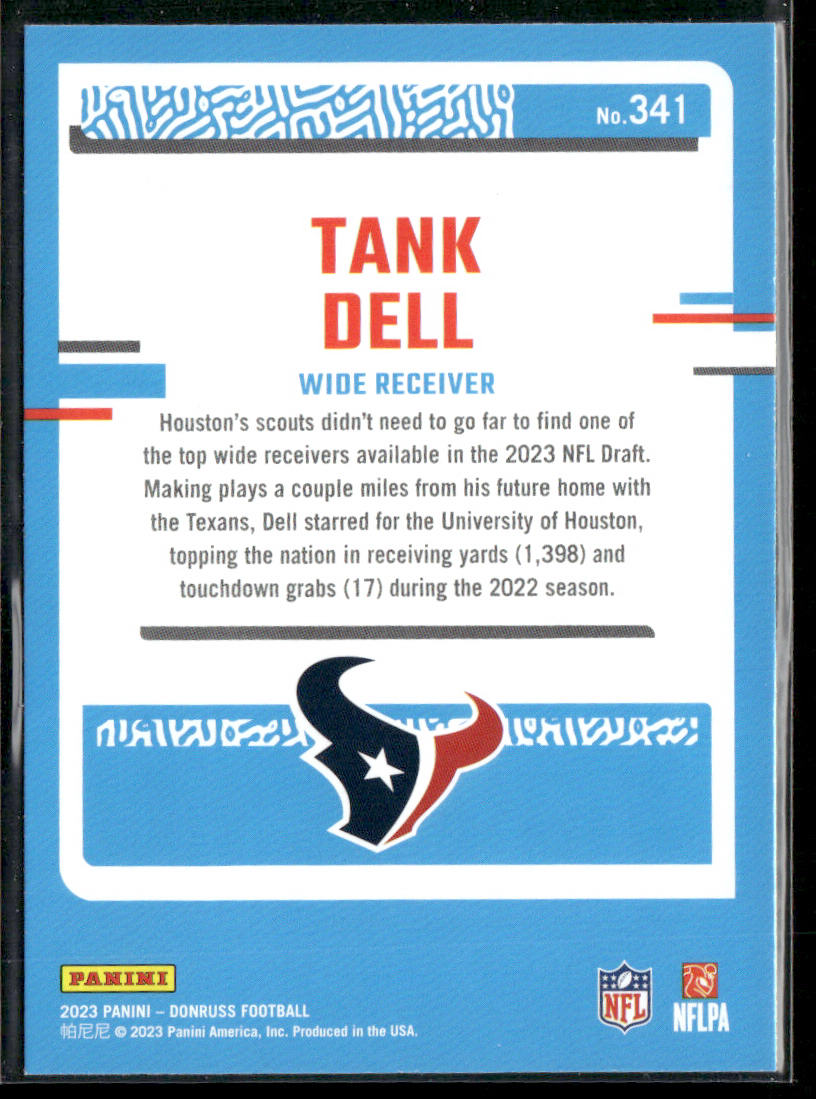 Tank Dell 2023 Donruss #341 RC Houston Texans