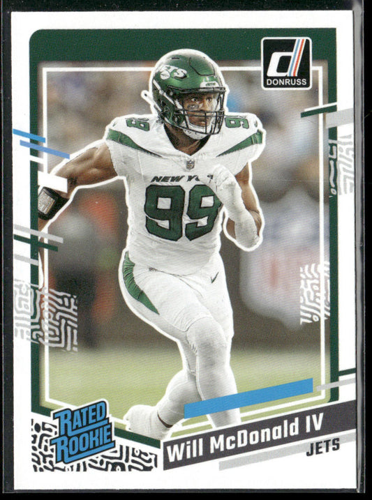 Will McDonald IV 2023 Donruss #380 RC New York Jets