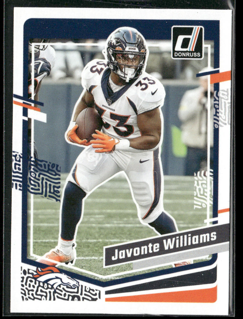 Javonte Williams 2023 Donruss #86 Denver Broncos