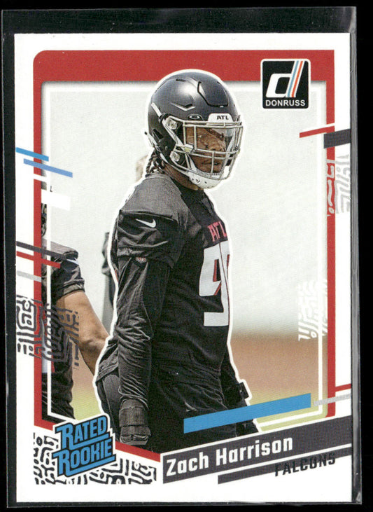 Zach Harrison 2023 Donruss #306 RC Atlanta Falcons