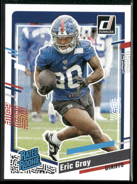Eric Gray 2023 Donruss #377 RC New York Giants