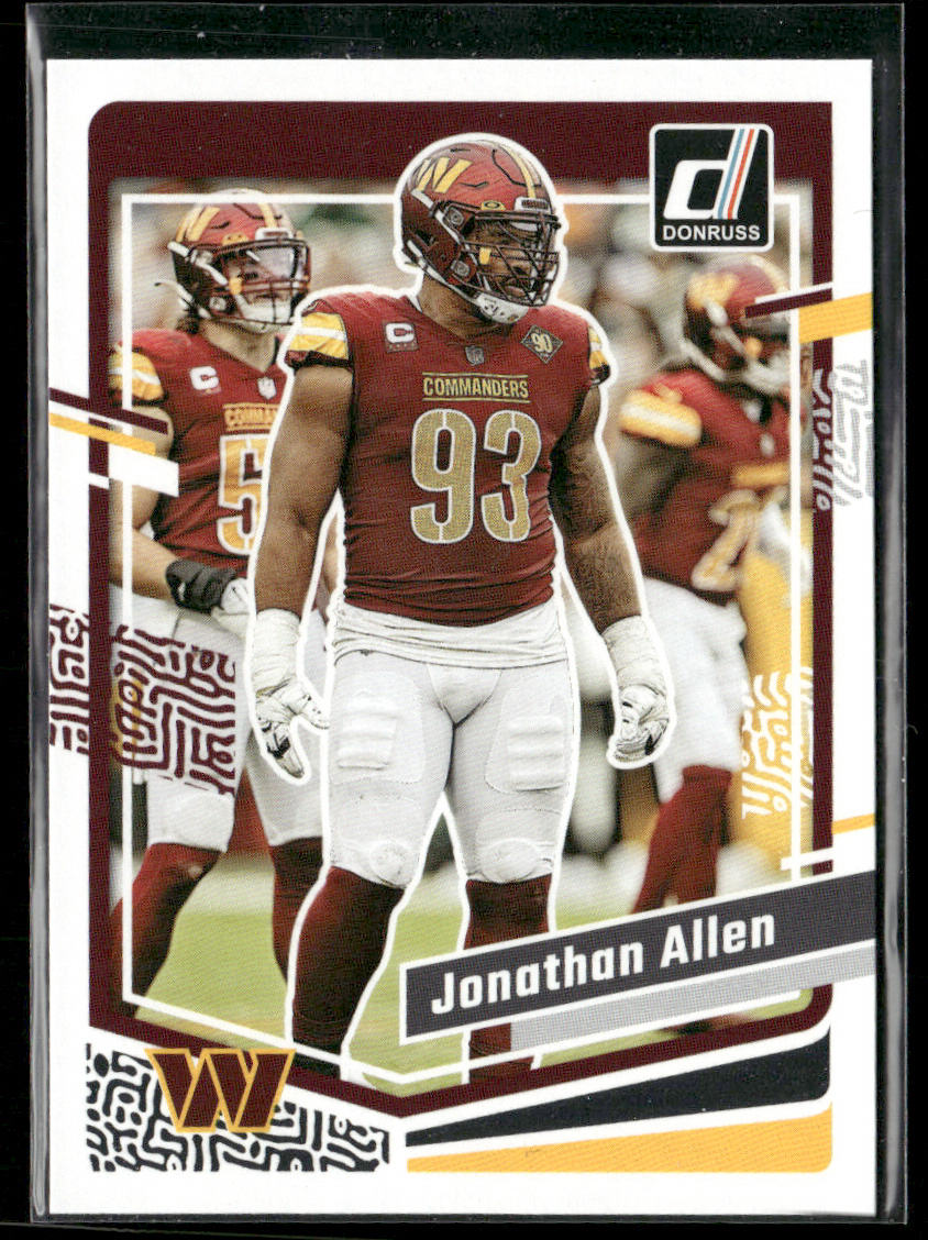 Jonathan Allen 2023 Donruss #298 Washington Commanders