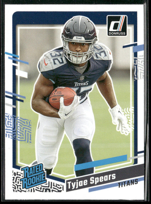 Tyjae Spears 2023 Donruss #396 RC Tennessee Titans