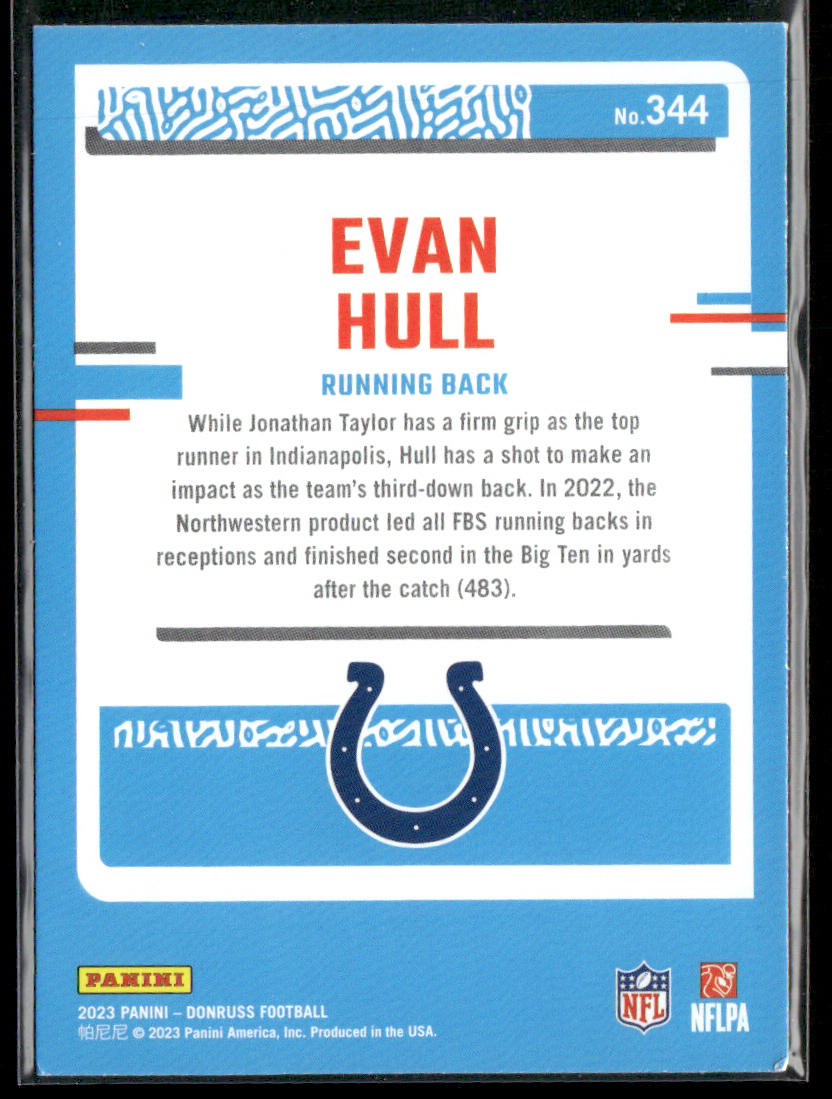 Evan Hull 2023 Donruss #344 RC Indianapolis Colts