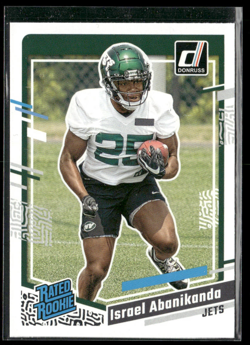 Israel Abanikanda 2023 Donruss #379 RC New York Jets