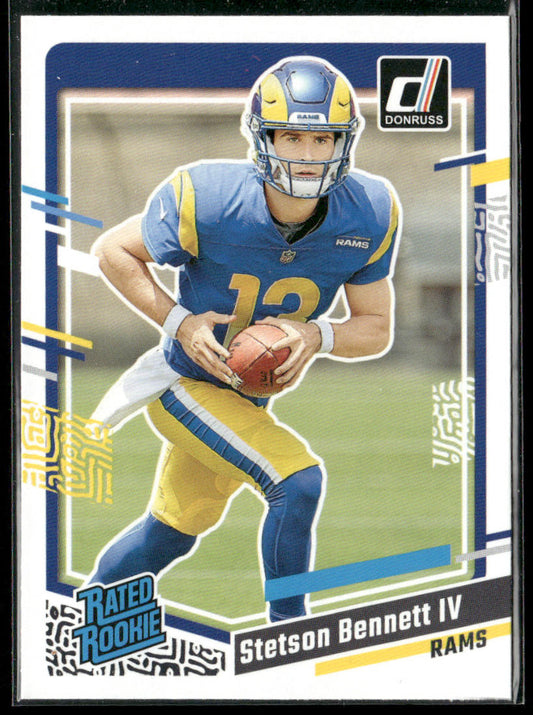 Stetson Bennett IV 2023 Donruss #358 RC Los Angeles Rams
