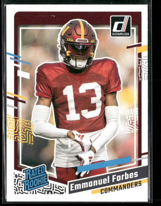 Emmanuel Forbes 2023 Donruss #399 RC Washington Commanders