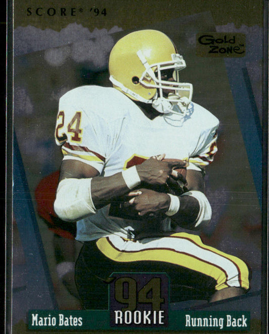 Mario Bates 1994 Score Gold Zone #305 RC New Orleans Saints