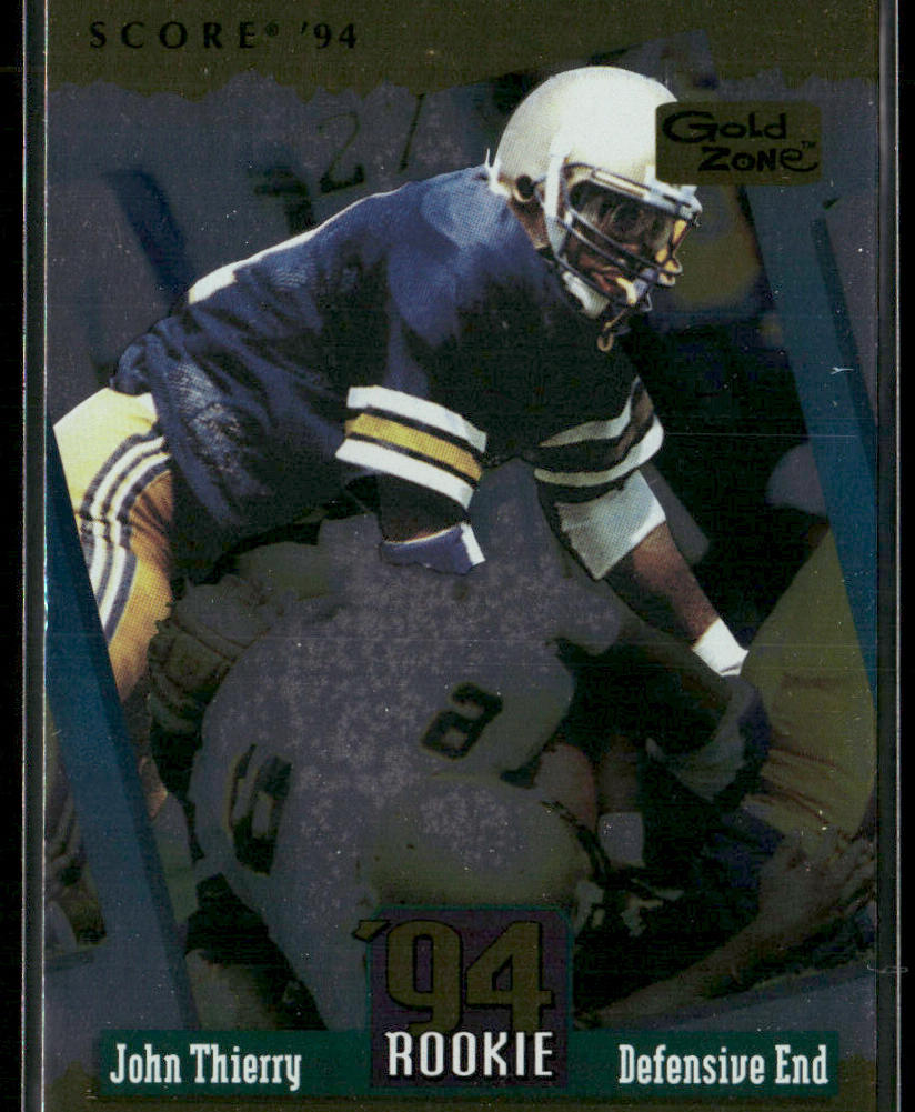 John Thierry 1994 Score Gold Zone #297 RC Chicago Bears