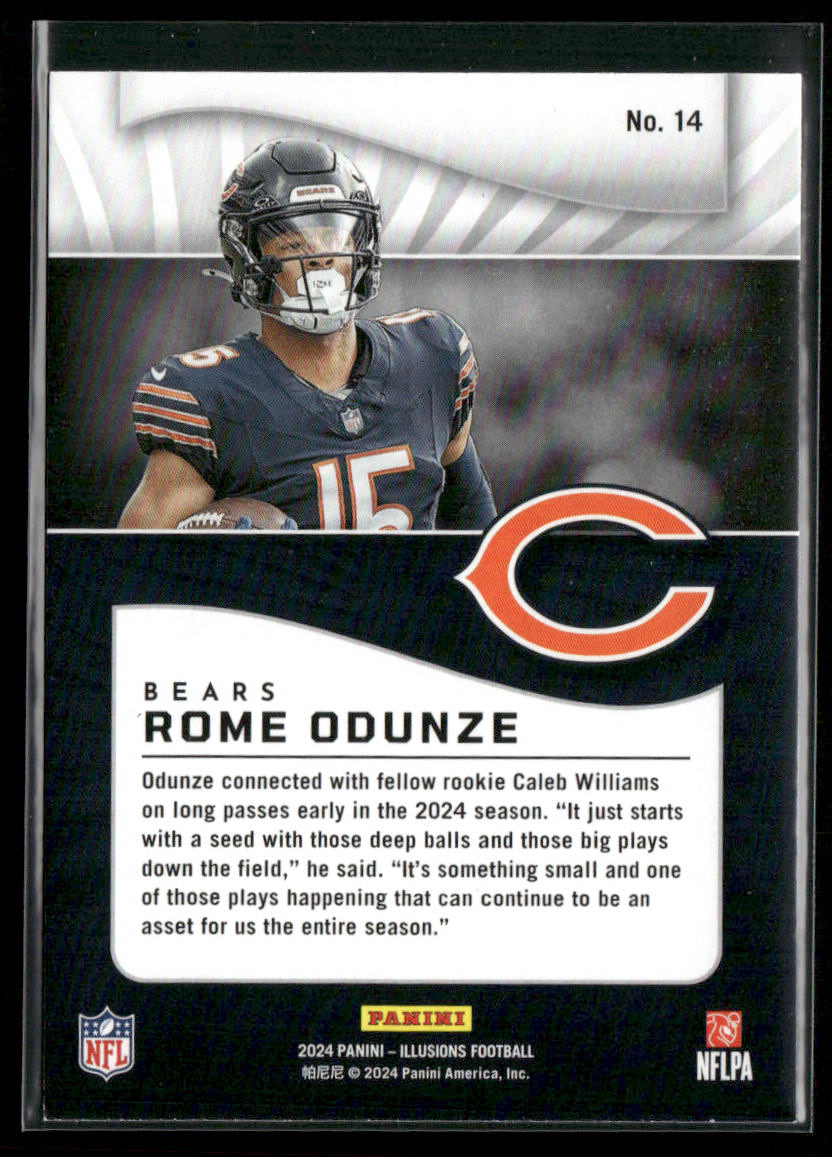 Rome Odunze 2024 Panini Illusions Retail #14 Chicago Bears