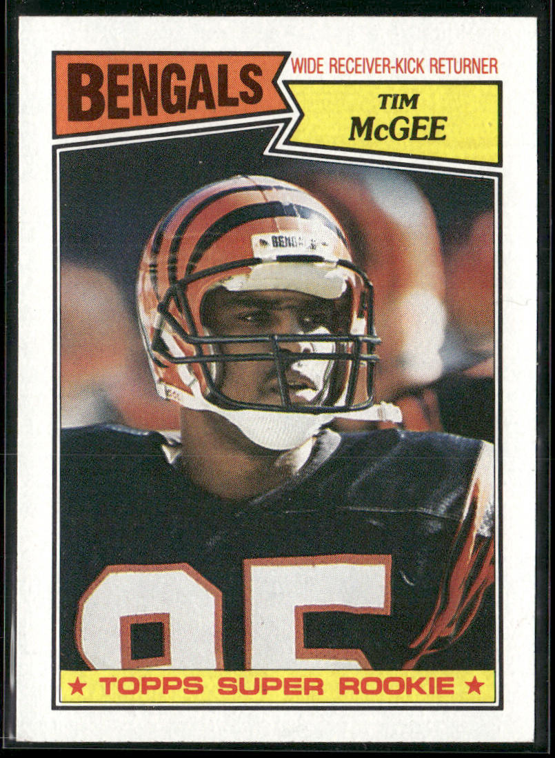 Tim McGee 1987 Topps #190 RC Cincinnati Bengals