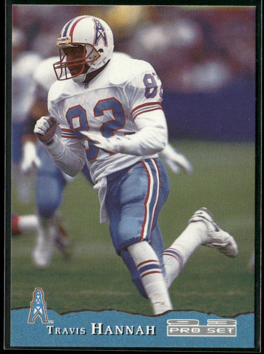 Travis Hannah 1993 Pro Set #176 RC Houston Oilers