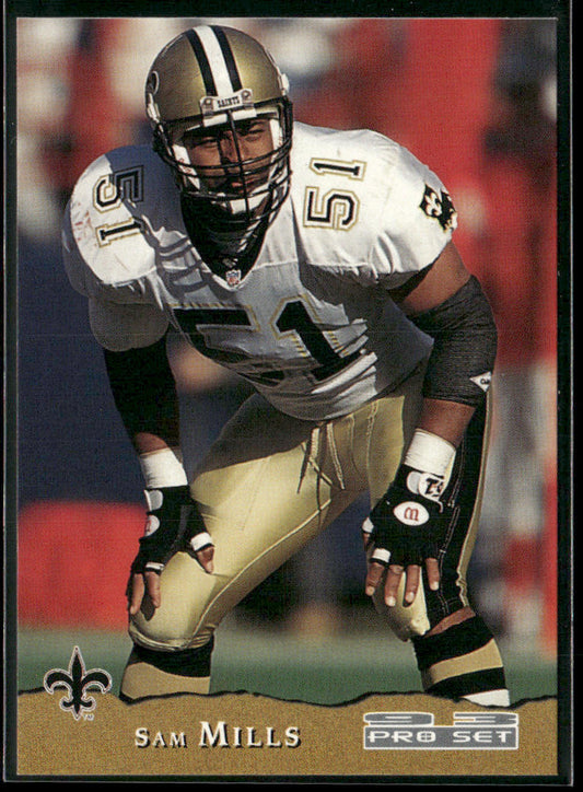 Sam Mills 1993 Pro Set #291 New Orleans Saints