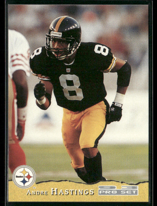 Andre Hastings 1993 Pro Set #365 RC Pittsburgh Steelers
