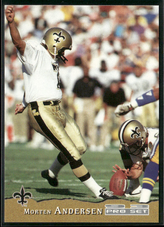 Morten Andersen 1993 Pro Set #285 New Orleans Saints