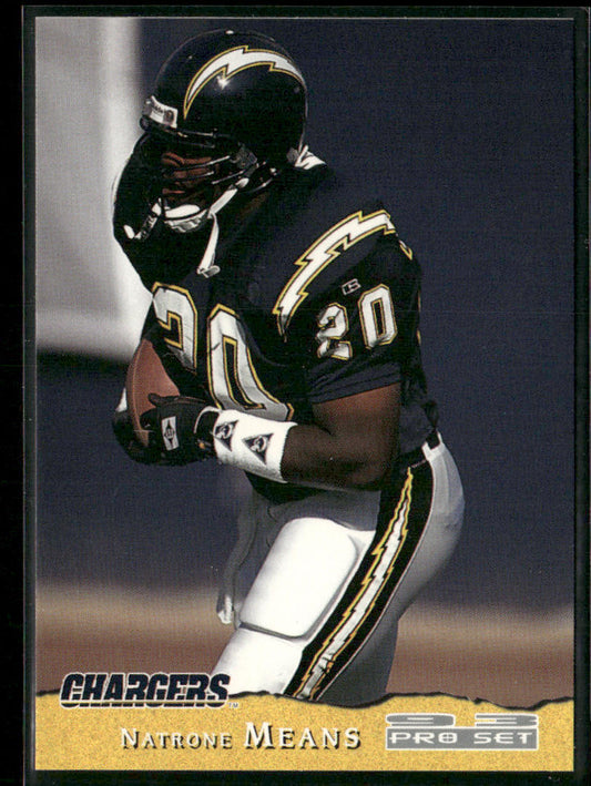 Natrone Means 1993 Pro Set #380 RC San Diego Chargers