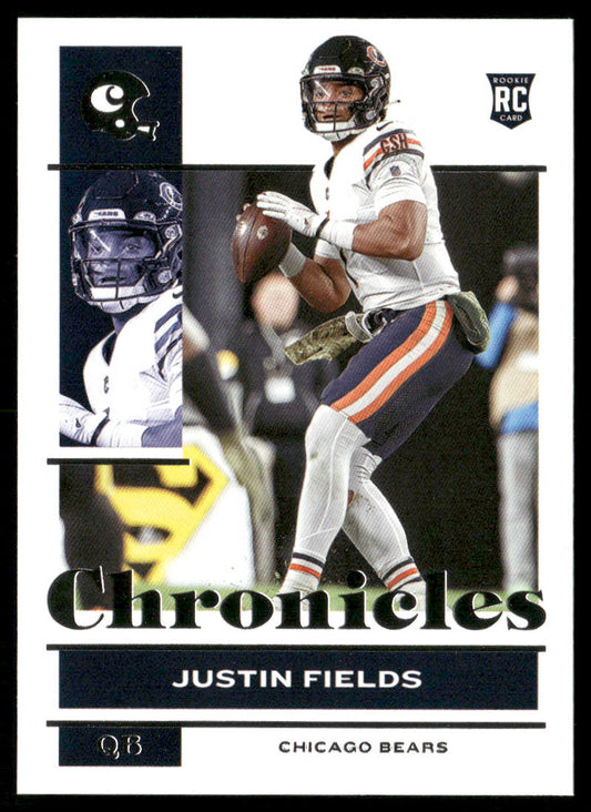 Justin Fields 2021 Panini Chronicles #19 RC Chicago Bears
