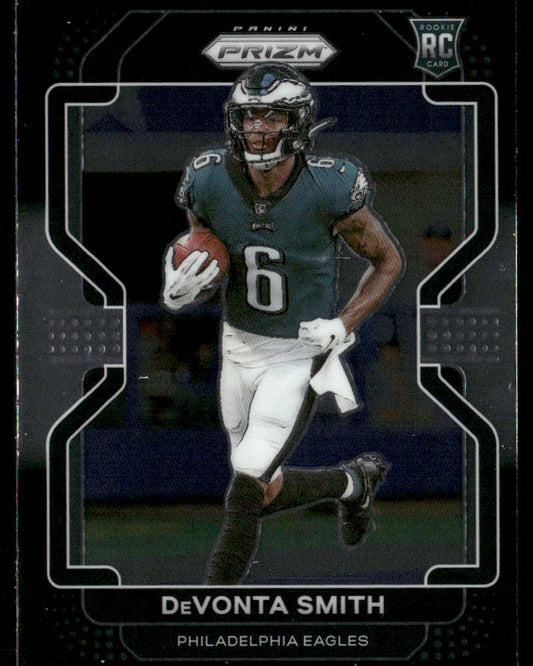DeVonta Smith 2021 Panini Chronicles Prizm Black #PB-8 Philadelphia Eagles