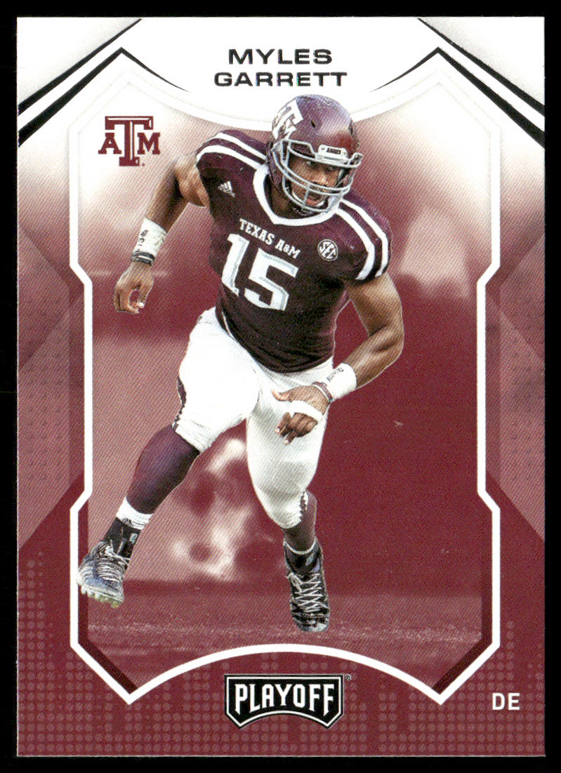 Myles Garrett 2022 Panini Chronicles Draft Picks Playoff #21 Texas A&M Aggies