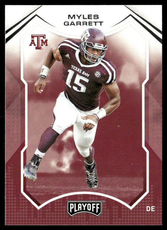 Myles Garrett 2022 Panini Chronicles Draft Picks Playoff #21 Texas A&M Aggies