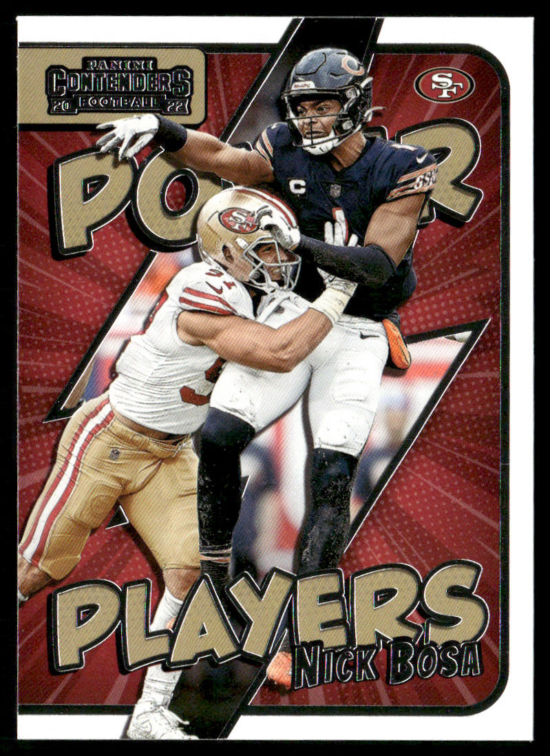Nick Bosa 2022 Panini Contenders Power Players #PWR-NBO San Francisco 49ers