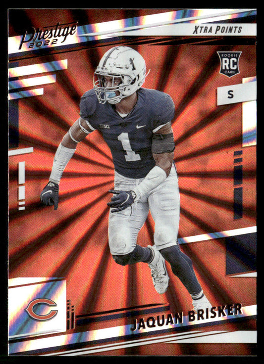 Jaquan Brisker 2022 Panini Prestige Xtra Points Sunburst #343 RC Chicago Bears