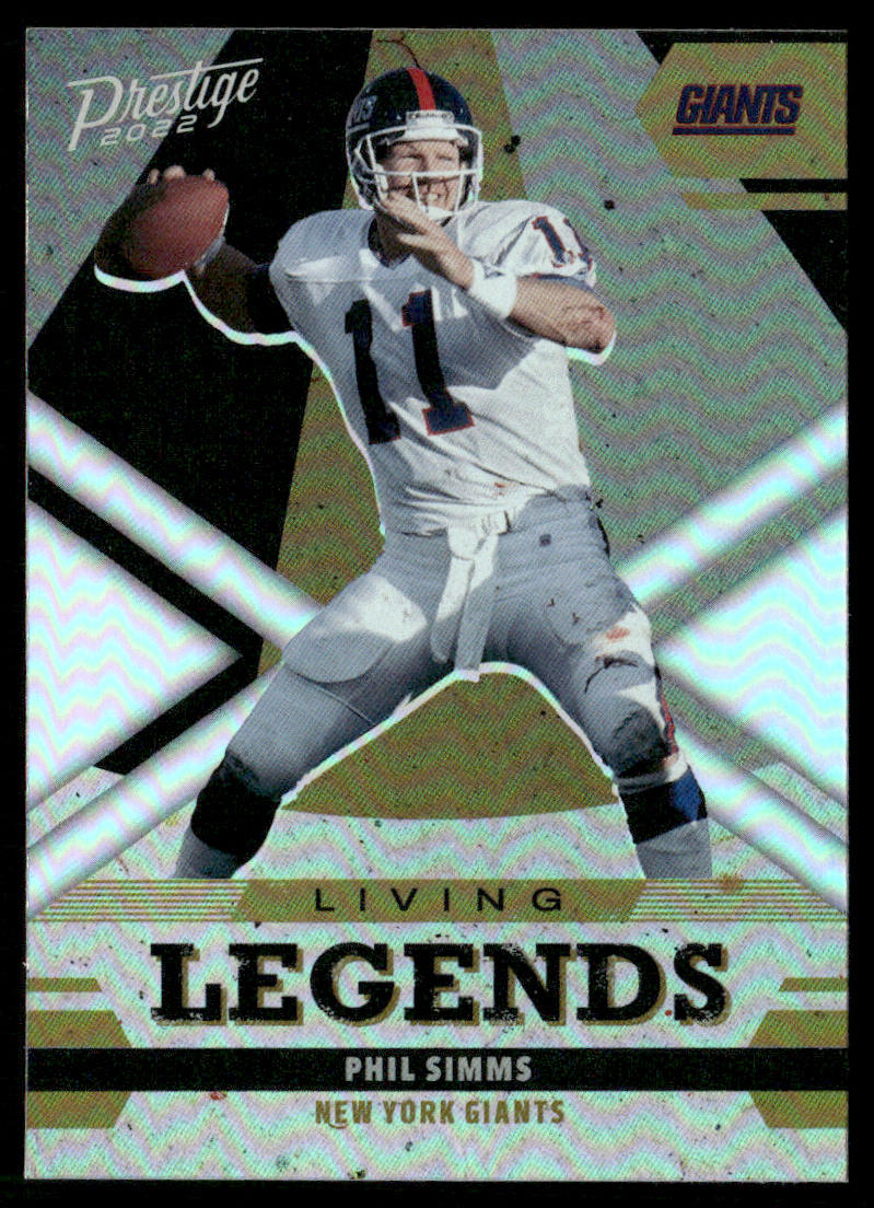 Phil Simms 2022 Panini Prestige Living Legends #LL-19 New York Giants
