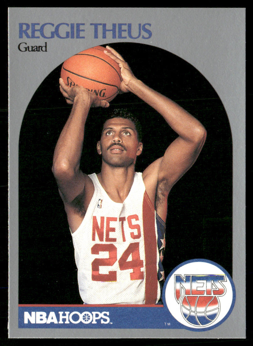 Reggie Theus 1990-91 Hoops #420 New Jersey Nets