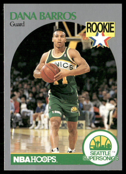 Dana Barros 1990-91 Hoops #274 RC Seattle SuperSonics