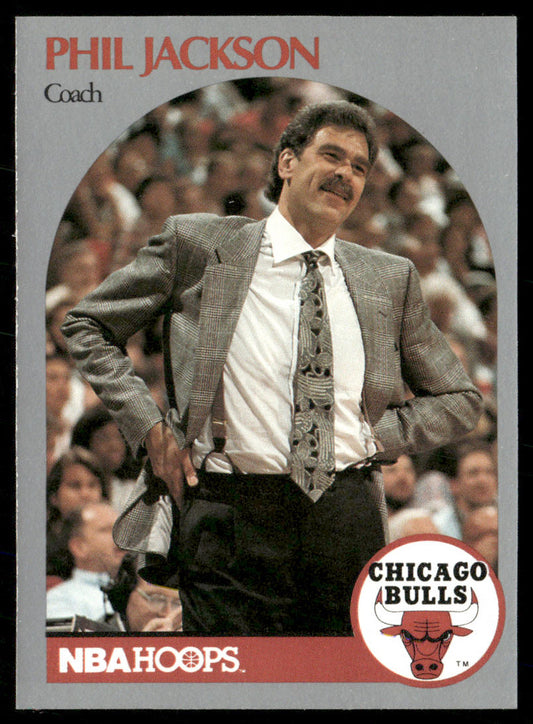 Phil Jackson 1990-91 Hoops #308 Chicago Bulls