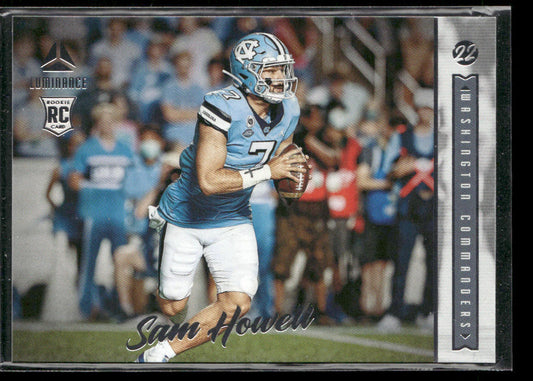 Sam Howell 2022 Panini Luminance #177 RC Washington Commanders